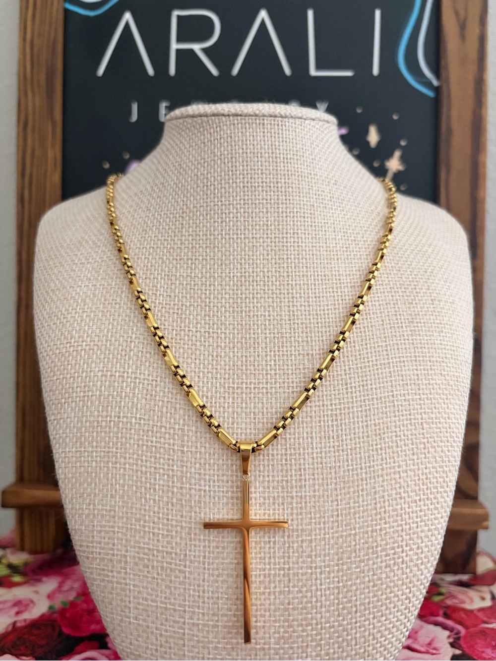 Stainless Steel Cross Pendant Necklace - Man’s Fashion Jewelry